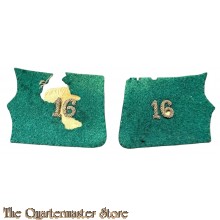 France - WW1 Collar tabs 16 Regiment  
