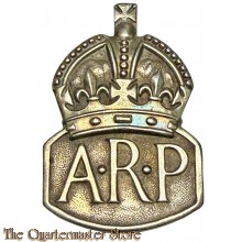 ARP silver Lapel Badge WW2 (Revers insigne zilver Burgerbescherming)