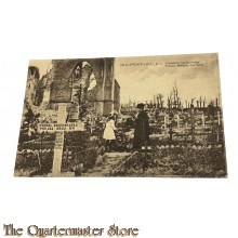 France - Postcard 1917  NIEUPORT-VILLE Cimetière franco-belge (Franco-Belgian Cemetery)