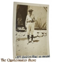 Photo WW1 Officer US Army with campaign hat