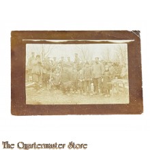 (Photo) Postkarte 1915 large group of German soldiers 