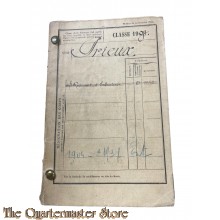 France - Livre de mobilisation 1904-1918 (Oct 1918 Armee Territoriale Chateau Thierry