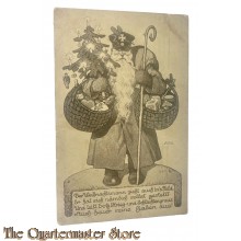 Postkarte 1914 Der Weihnachtsmann zieht auch in's Feld 