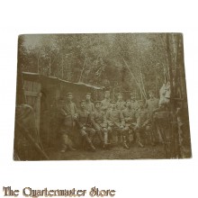 Photo 1915 Gruppe Deutsche Soldaten im Wald