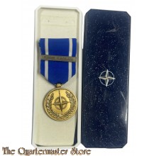 Nato medaille Former Yugoslavia boxed