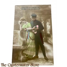 France - WW1 Postcard Croyez bien vite à mes serments Puisque je vous aime tendrement: