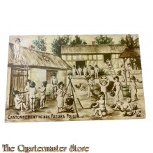 France - Postcard 1914 Cantonnement de nos futurs Poilu 