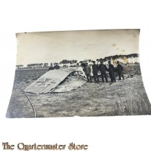 WK 1 Photo abgeschossen Deutsches Flugzeug (Photo WW1 Downed German aircraft)