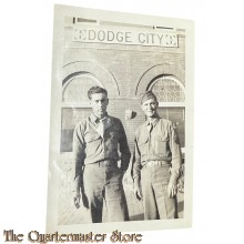 Photo WW2 US Army soldiers Dodge City 1944