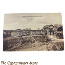 Postkarte/Photo 1917 Soldatenfriedhof in Chamouille 