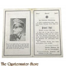 In Memoriam Karte/Death notice Obgefr. Inf. Regt  (Russland) *