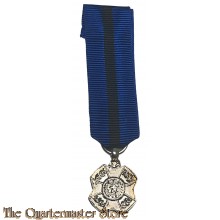 Belgium - miniature silver Medal of the Order of Leopold 