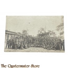 Postkarte/StudioPhoto large group of German soldiers 