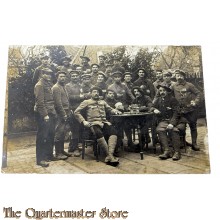 Postkarte 1917  Deutsche Soldaten mit kriegs gefangene 