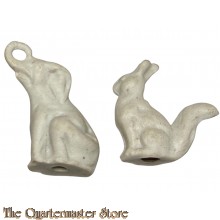 Spende abzeichen WHW Hase und Elefant (Tinnie WHW Hare and Elephant)