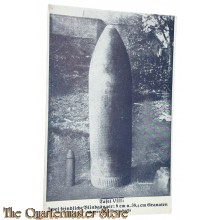 (Feld) Postkarte 1915 zwei Feindliche Blindganger 8 cm und 38.5 cm