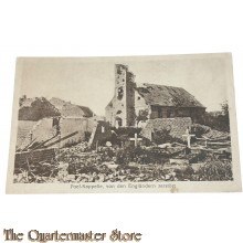 (Feld)postkarte 1916 Poel-Kappelle , von den Englandern zerstort