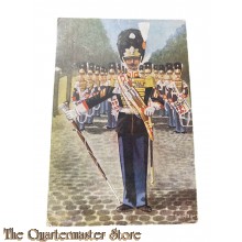 Ansicht No 2 1949 Garde Regiment Grenadiers Ceremoniële tenue Tamboer-Majoor en Drumband 