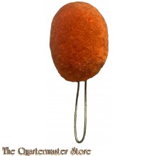 Pompon oranje kolbak/shako 1880-1905