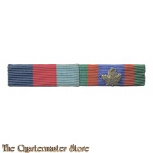 Ribbon bar 1939-1945 Star and Canadian Volunteer Service medal
