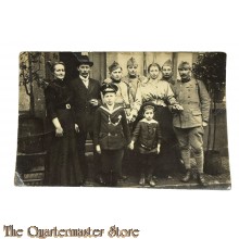 France - Postcard french soldiers with civilians  