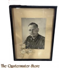 Framed Gebirgsjager soldier with edelweiss
