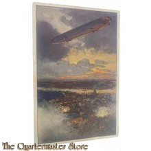 Postkarte/postkarte 1916 Zeppelin uber Antwerpen