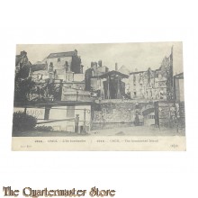 Postcard - 1914 Creil, L'Ill bombardee