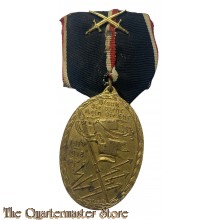 Kriegsdenkmünze - Kyffhäuser Medaille "Blank die Wehr-rein die Ehr 1914-1918": am Band mit Schwertauflage.