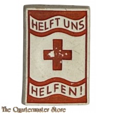 Spende Abzeichen Rotes Kreuz, "Helft uns helfen!",