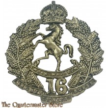Australia - 16th Australian Light Horse Regiment (Indi Light Horse) – White Metal Hat Badge.