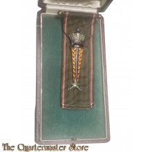 Belgium - Boxed Honour Badge of Labour ( Nederlands : Ereteken van de Arbeid , Frans : Insigne d'Honneur du Travail ) zilver
