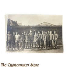 Postkarte/Studio photo 1916 Deutscher Soldaten an der Front