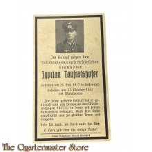 In Memoriam Karte/Death notice Grenadier Gren Reg (Russland)