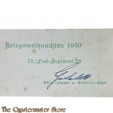 Book - Unsterblichkeit (Kriegsweihnachten 1940 12. Flak Regt 26)
