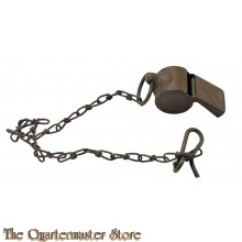 WW1 Whistle brass with chain and hook  (ACME)