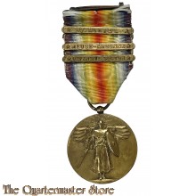 World War I Victory Medal with 3 bars 