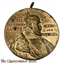 WK 1 Medaille Deutschland 22 marz 1897 - Zum 100. jarigem Geburtstagsfeier Kaiser Wilhelm I.  