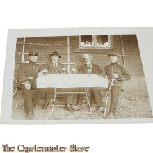 Photo 1916 2 Deutsche Soldaten und 2 Zivilisten 