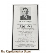 In Memoriam Karte/Death notice Grenadier Gren Reg (Russland)