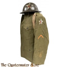 WW1 US Army tunic, helmet  with breeches corporal 2nd Duvision 