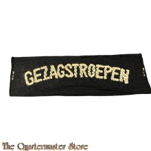 Straatnaam Gezagstroepen zwart 