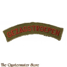 Straatnaam Gezagstroepen (gebogen)