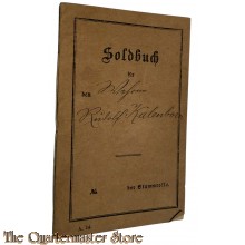 WK 1 Soldbuch Preussisches 40. Res. Inftr. Regt. 1. Batl