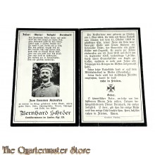 In Memoriam Karte/Death notice Landwehr Regt 328