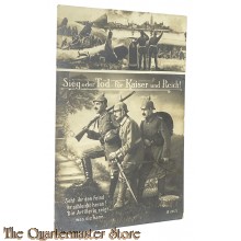 (Feld) Postkarte 1915 Deutsche Soldaten , Sieg oder Tot fur Kaiser und Reich