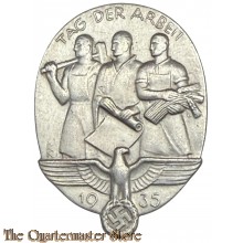 Spende Abzeichen Tag der Arbeit 1935  (Tinnie Tag der Arbeit 1935)