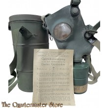 Burgerbescherming gasmasker ELECTRO in blik (Civil defence gasmask in metal container)