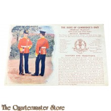 Postcard THE DUKE OF CAMBRIDGE'S OWN (Middlesex Regiment). (57th Foot and 77th Foot.)