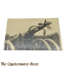 (Feld) Postkarte 1917 Voltreffer in einem Russischen Morser